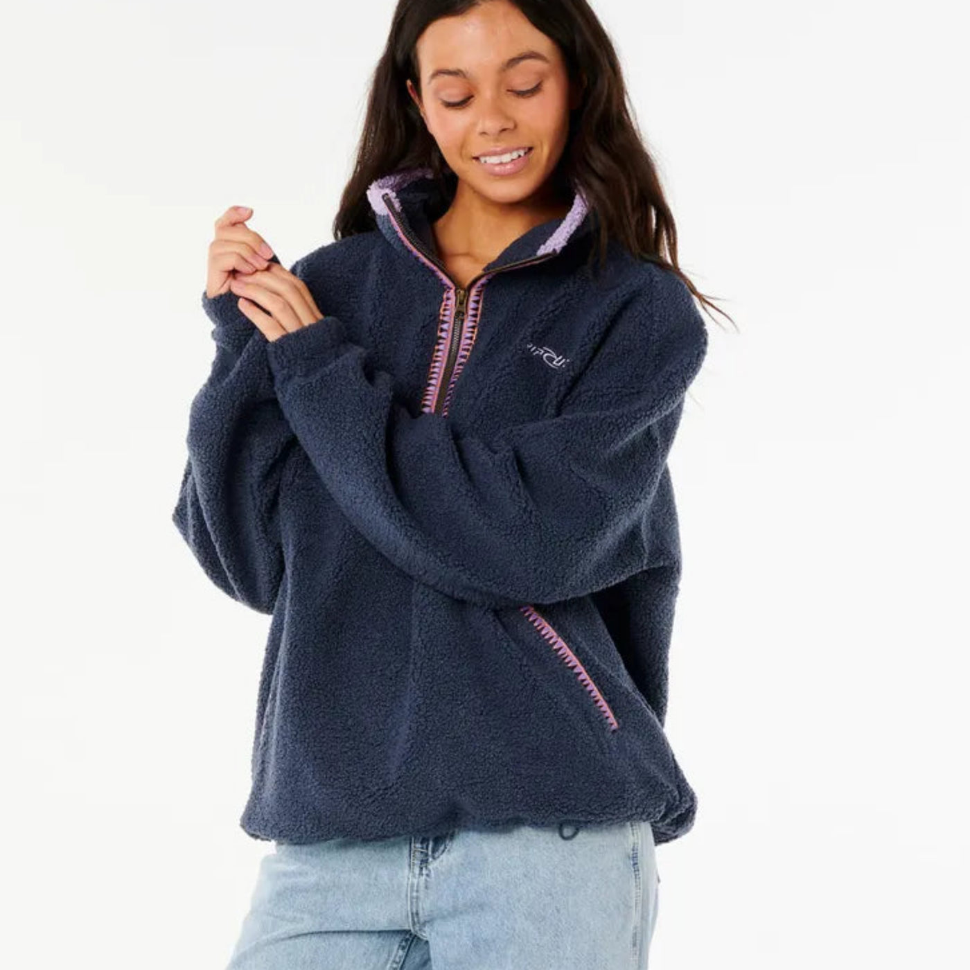 Rip Curl Neon Isles Retro Polar Fleece - Navy