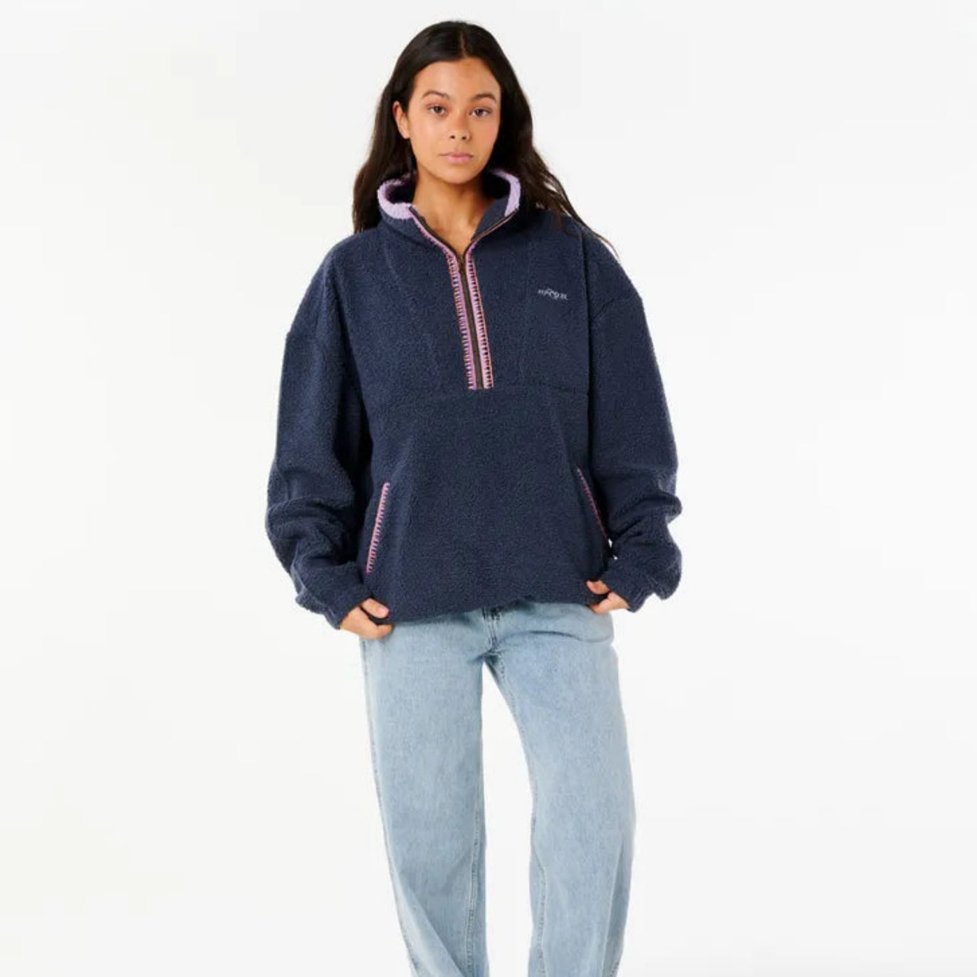 Rip Curl Neon Isles Retro Polar Fleece - Navy