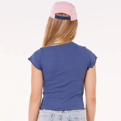 Rip Curl Paradise Club Rib Tee - Washed Navy