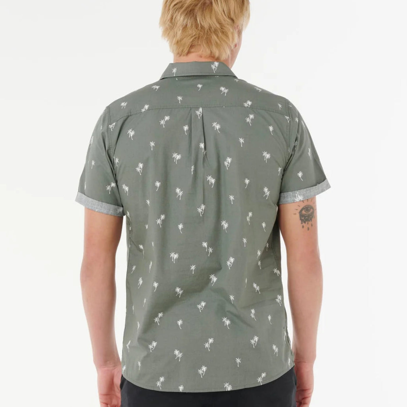 Rip Curl Paradise Palms Short Sleeve Shirt - Cactus Green