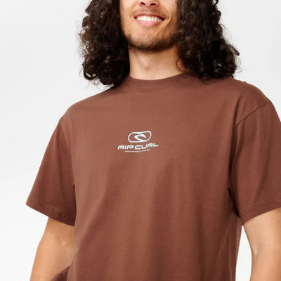 Rip Curl Pill Icon Tee - Dusted Chocolate