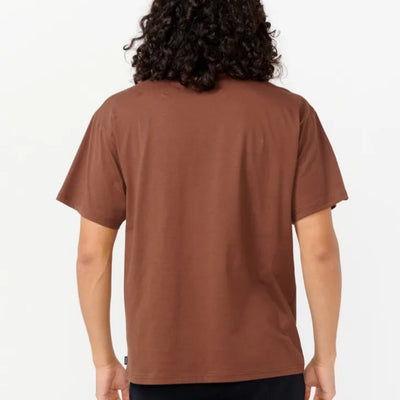 Rip Curl Pill Icon Tee - Dusted Chocolate