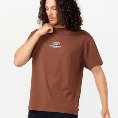 Rip Curl Pill Icon Tee - Dusted Chocolate