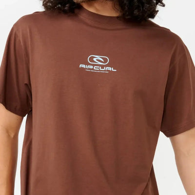 Rip Curl Pill Icon Tee - Dusted Chocolate