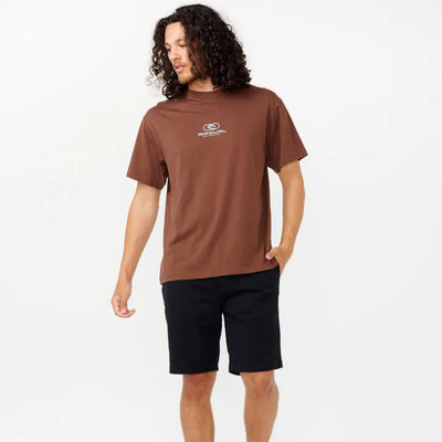 Rip Curl Pill Icon Tee - Dusted Chocolate