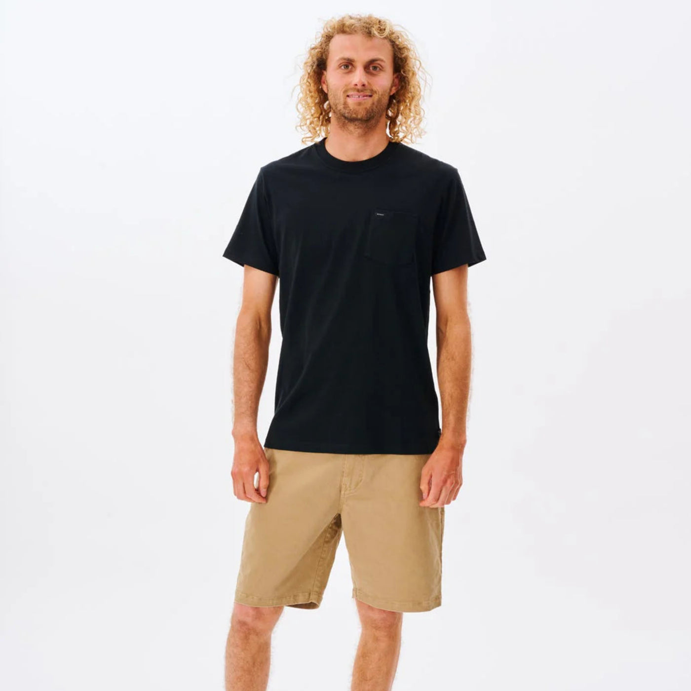 Rip Curl Plain Pocket Tee - Black