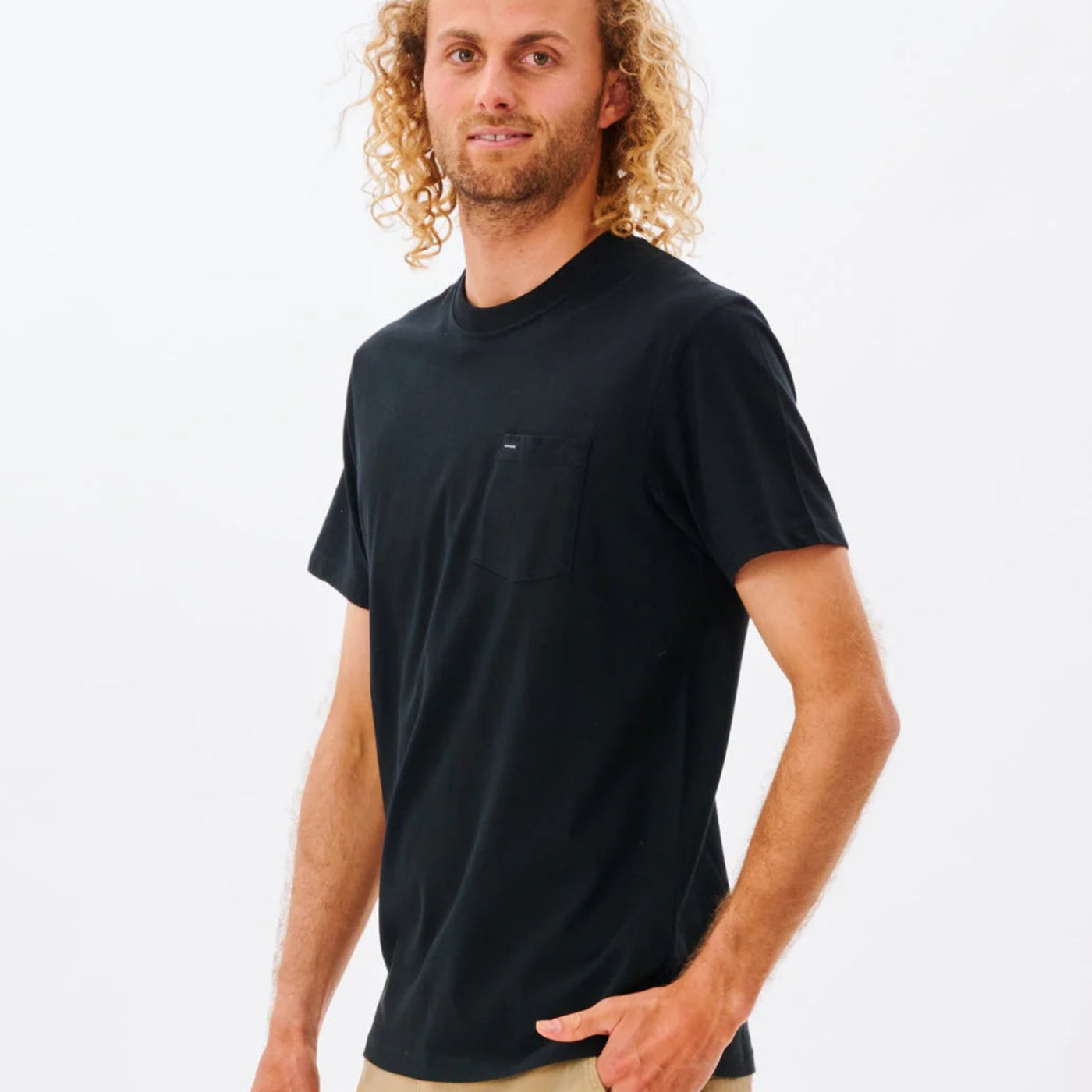 Rip Curl Plain Pocket Tee - Black