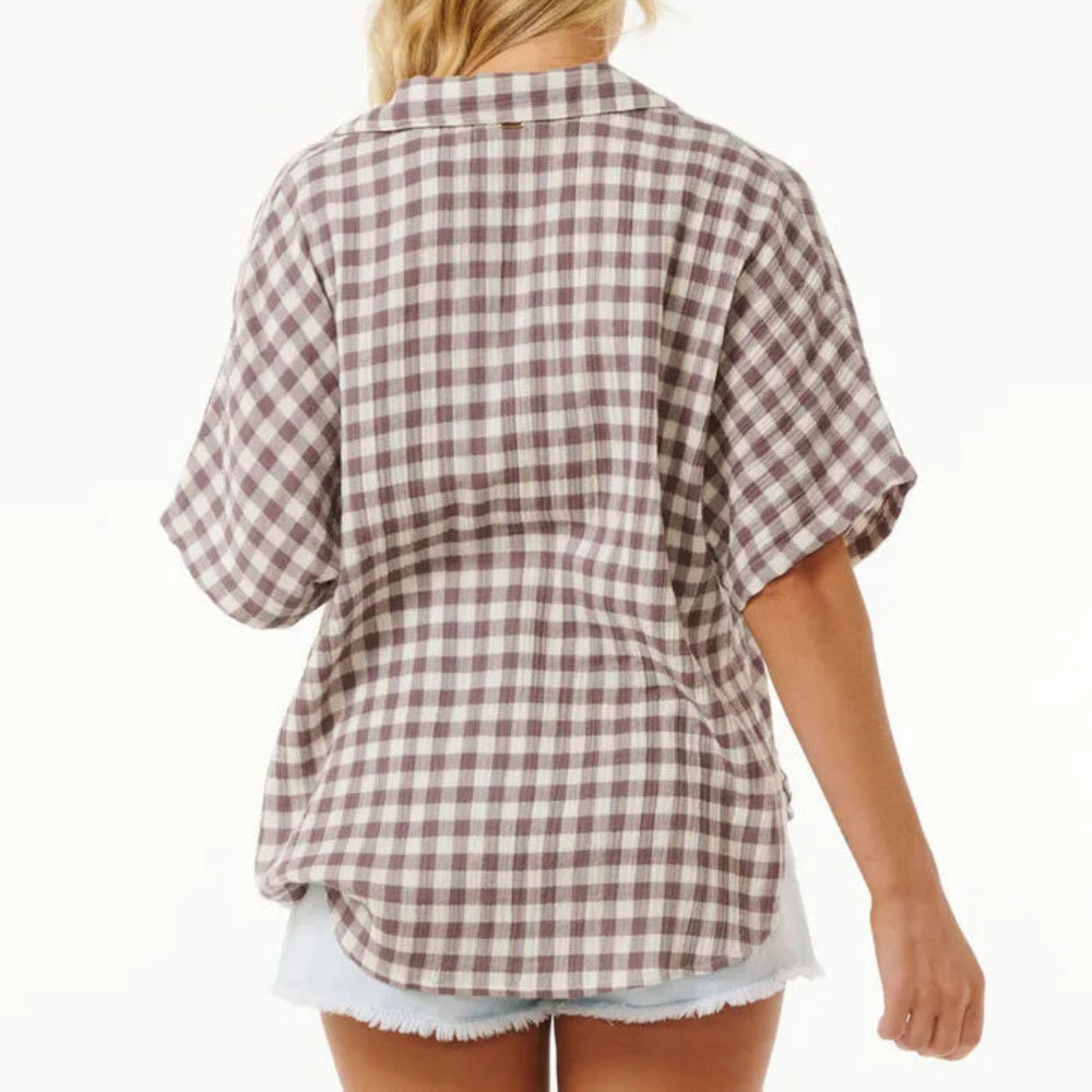 Rip Curl Premium Surf Check Shirt - Eggplant