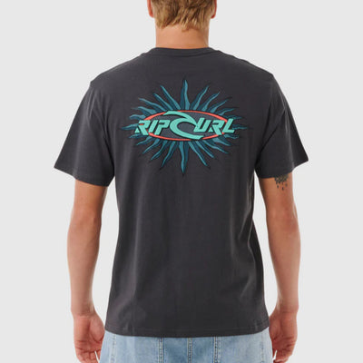 Rip Curl Quest Oval Burst Tee - Washed Black