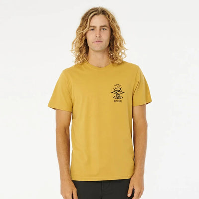 Rip Curl Search Icon Tee - Mustard