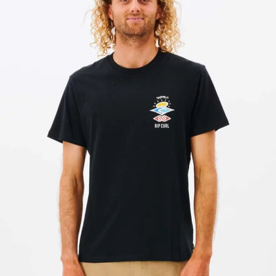 Rip Curl Search Icon Tee - Black