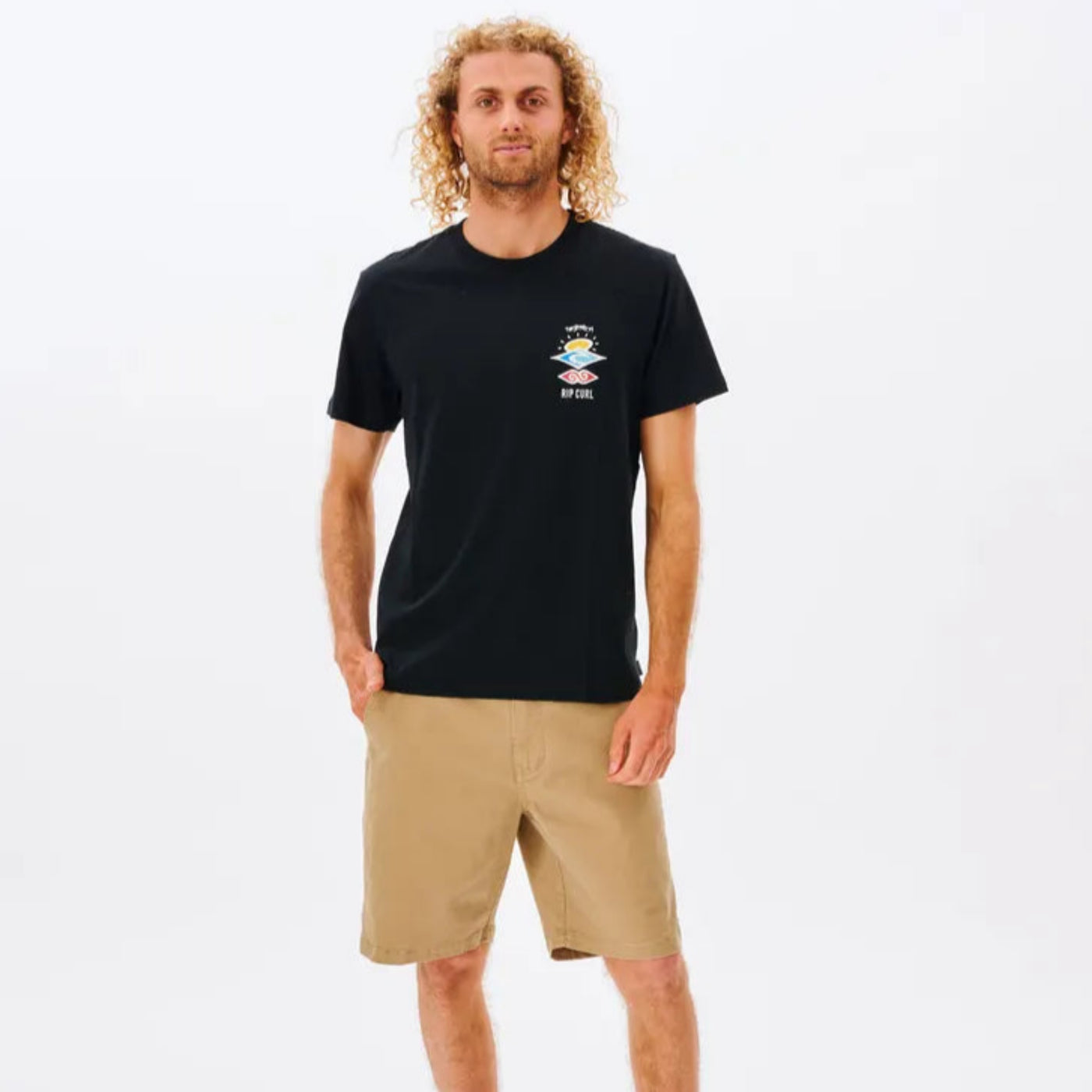 Rip Curl Search Icon Tee - Black