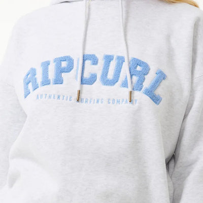 Rip Curl Varsity Hoodie - Grey Marle/Mid Blue