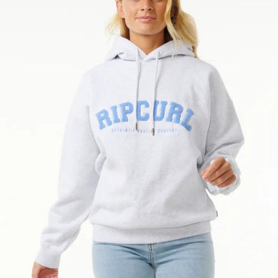 Rip Curl Varsity Hoodie - Grey Marle/Mid Blue