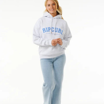 Rip Curl Varsity Hoodie - Grey Marle/Mid Blue