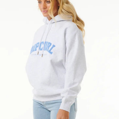 Rip Curl Varsity Hoodie - Grey Marle/Mid Blue