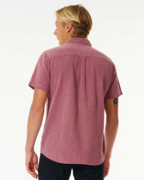 Rip Curl Washed Short Sleeve Shirt - Mauve