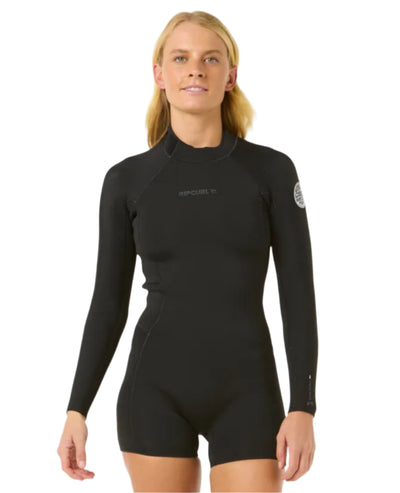 Rip Curl Women's Dawn Patrol 2/2mm Long Sleeve Spring Suit - Black