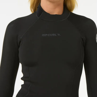 Rip Curl Women's Dawn Patrol 2/2mm Long Sleeve Spring Suit - Black