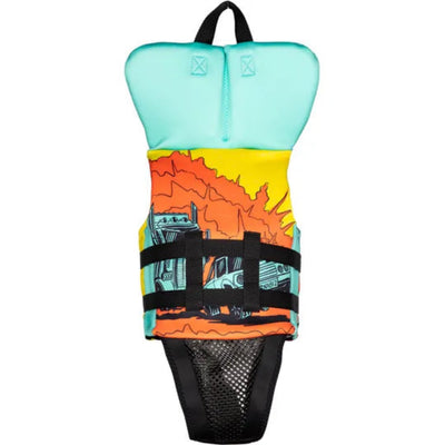 Ronix Junior Boys Vision Collar Life Jacket - Blue/Orange/Yellow
