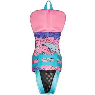 Ronix Junior Girls August Collar Life Jacket - Pink/Blue/Purple