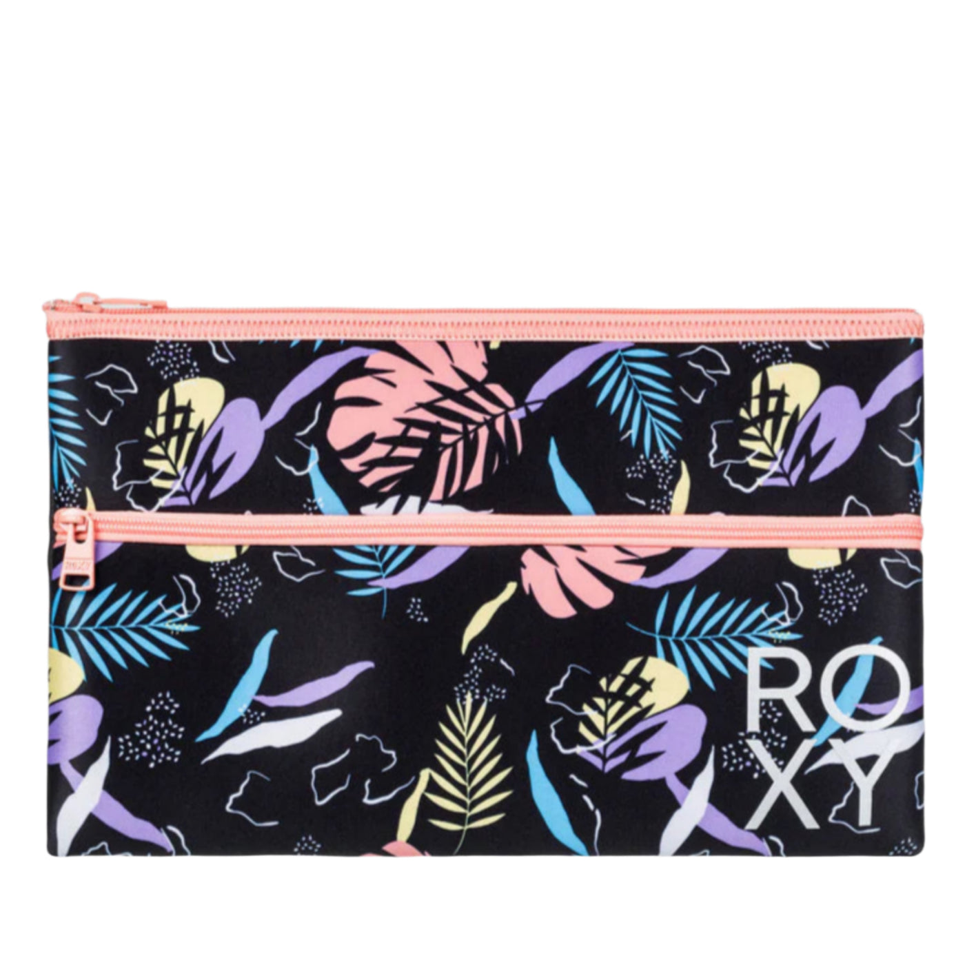 Roxy White Shoulder Pencil Case - Anthracite Active RG