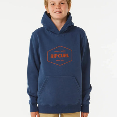 Rip Curl Boys Stapler Hoodie - Washed Navy