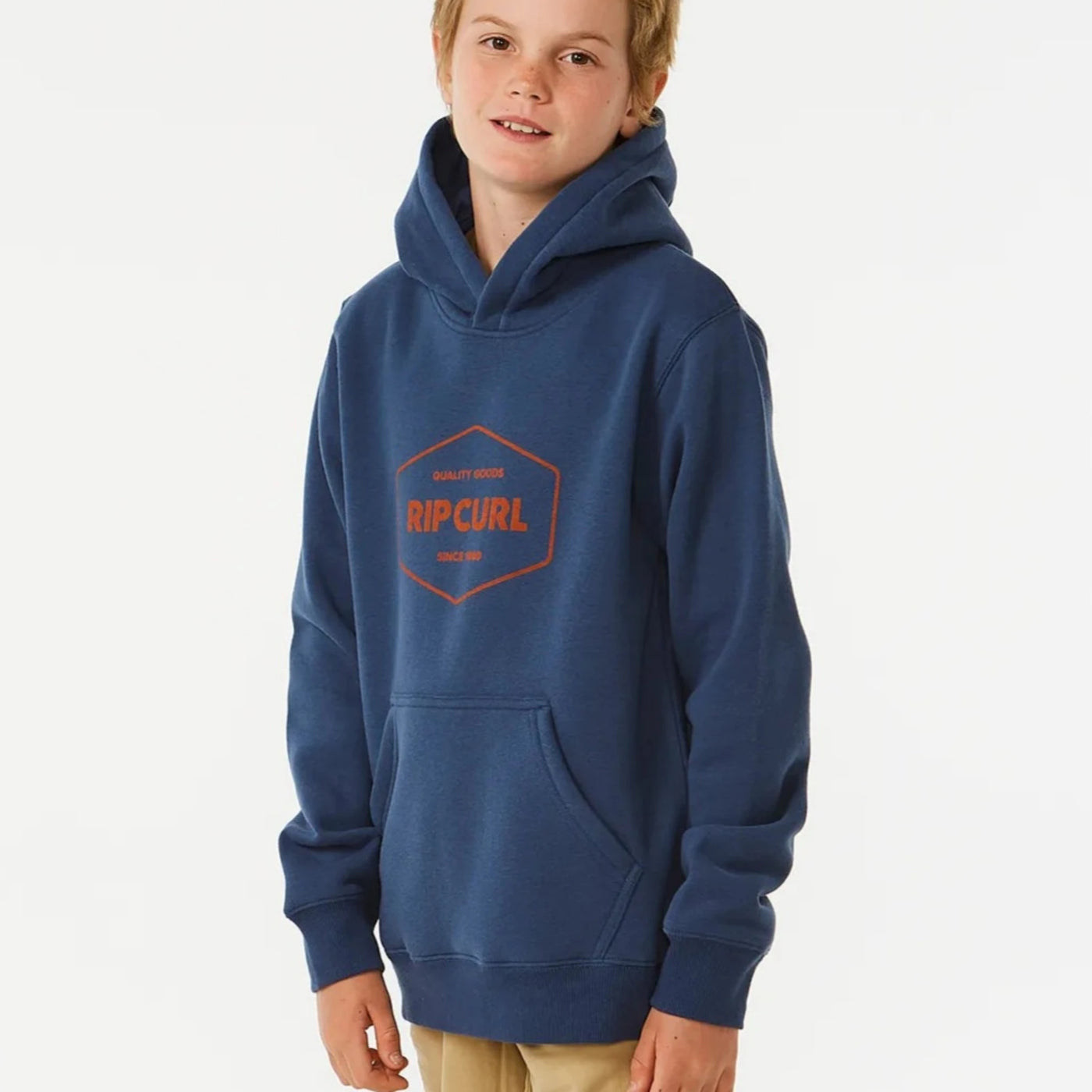 Rip Curl Boys Stapler Hoodie - Washed Navy