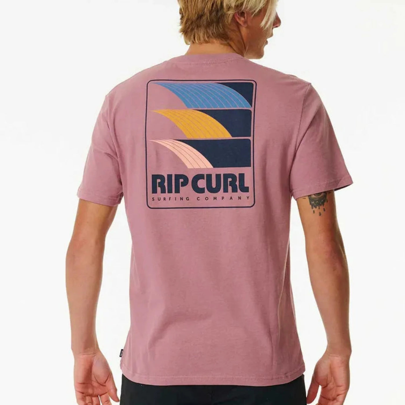 Rip Curl Surf Revival Line Up Tee - Mauve