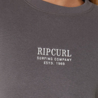 Rip Curl Surf Staple Relaxed Crew - Charcoal Grey