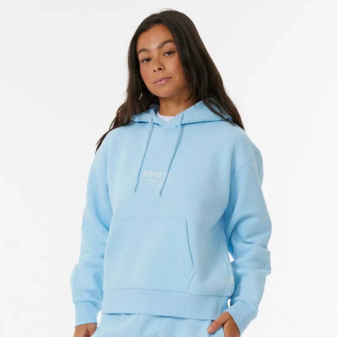 トップス Creek Logo Pullover Hoodie Light Blue L Rip Curl Surf Staple Relaxed Hoodie - Sky Blue | Rapid Surf