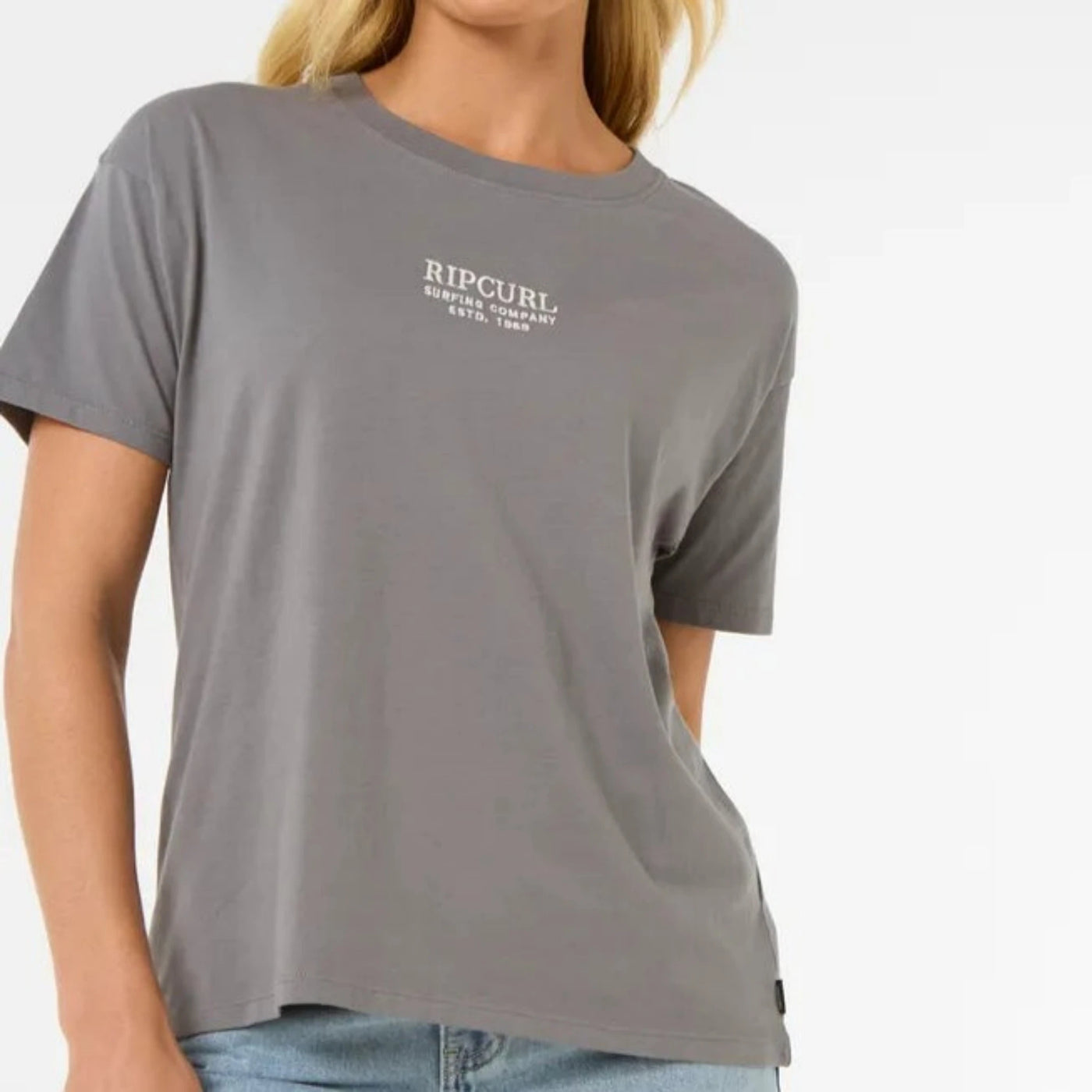 Rip Curl Surf Staple Relaxed Tee - Charcoal