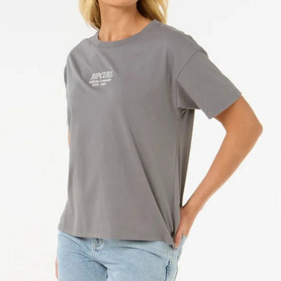 Rip Curl Surf Staple Relaxed Tee - Charcoal