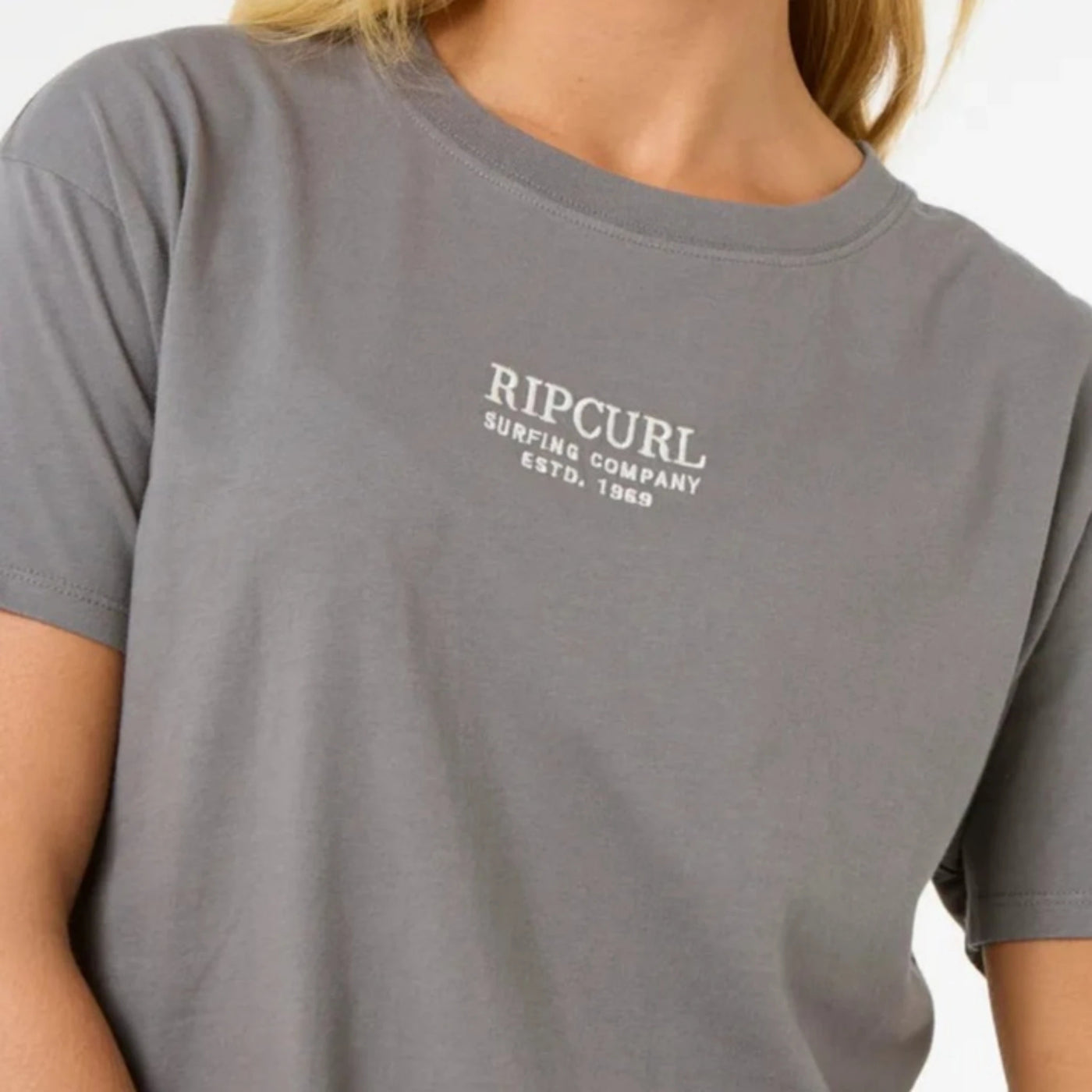 Rip Curl Surf Staple Relaxed Tee - Charcoal