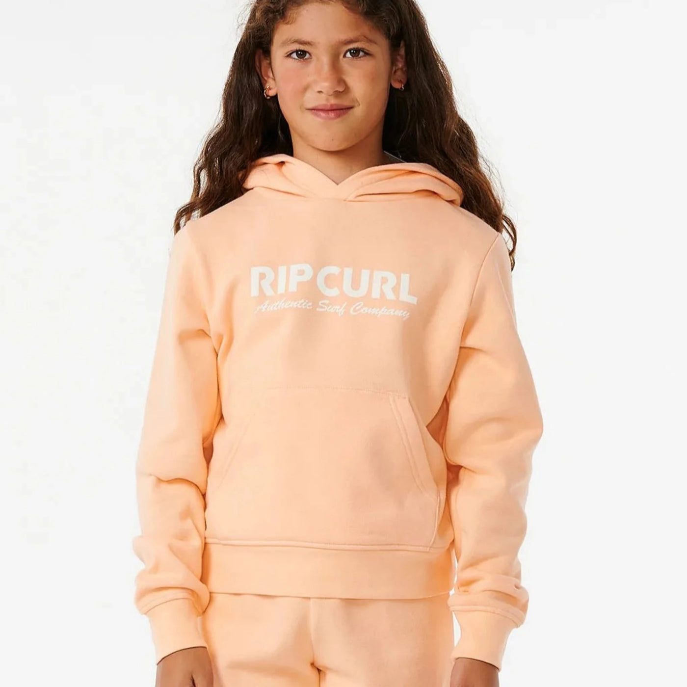 Rip Curl Girls Surf Spray Standard Hoodie - Peach