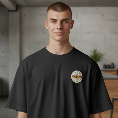 Sex Wax Fade Orange Tee - Black