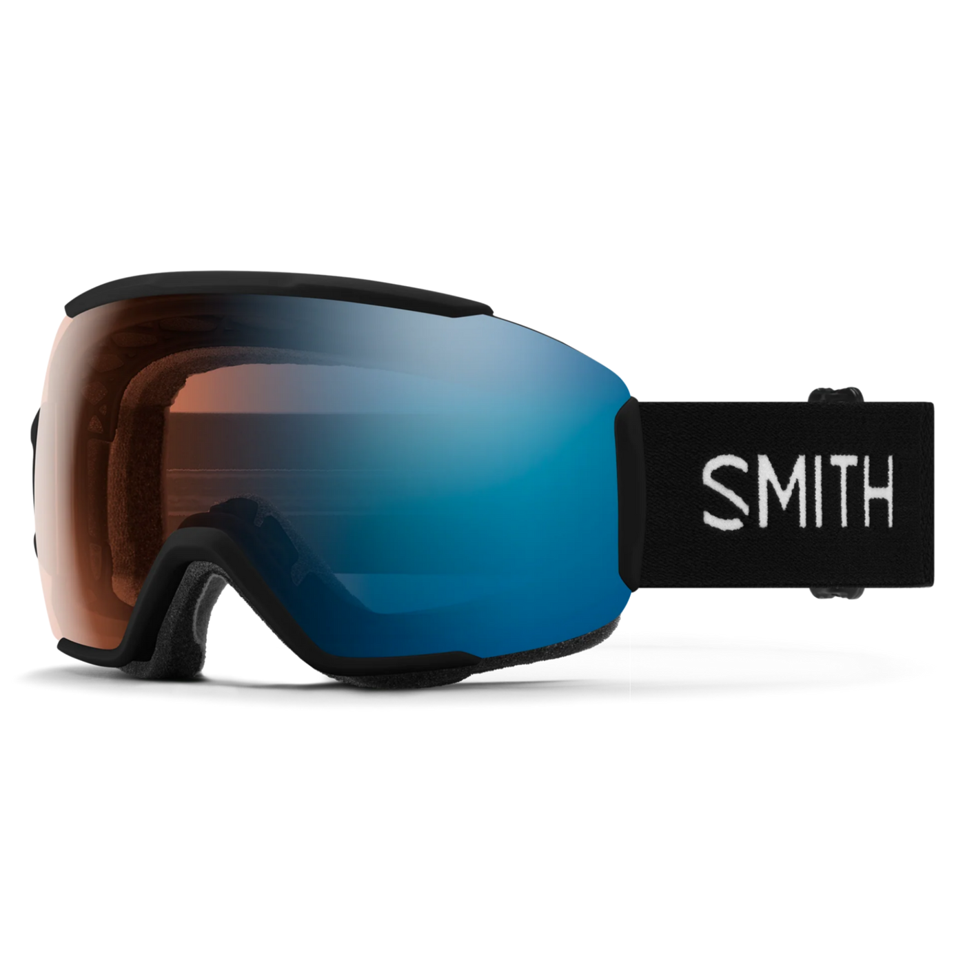 Smith Sequence Over-The-Glasses, Low Bridge Fit - Black, Chromapop Pro Photochromic Blue Mirror (Medium)