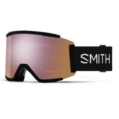 Smith Squad XL - Black, Chromapop Everyday Rose Gold Mirror Lens (Medium/Large)