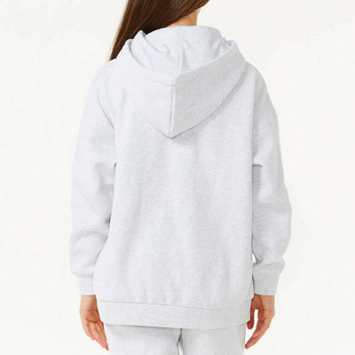 Rip Curl Girls Varsity Hoodie - Grey Marle/Plum