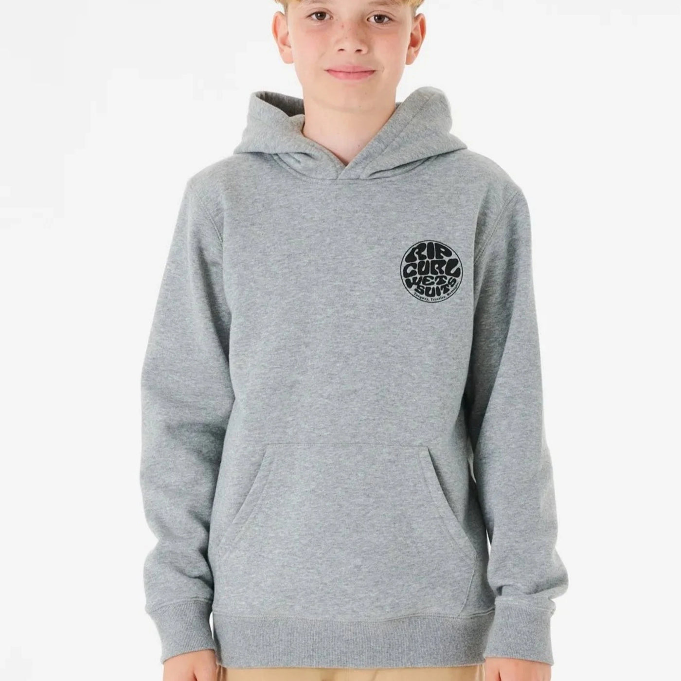 Rip Curl Boys Wetsuit Icon Hoodie - Grey