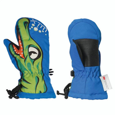 XTM Totally Wild Toddler Mittens - Blue Croc