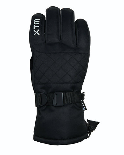 XTM Women's Quilt Snow Gloves - Black