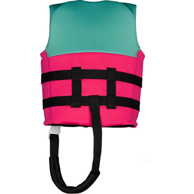 Ivy Junior Girls Life Jacket - Neon Pink/Bright Teal