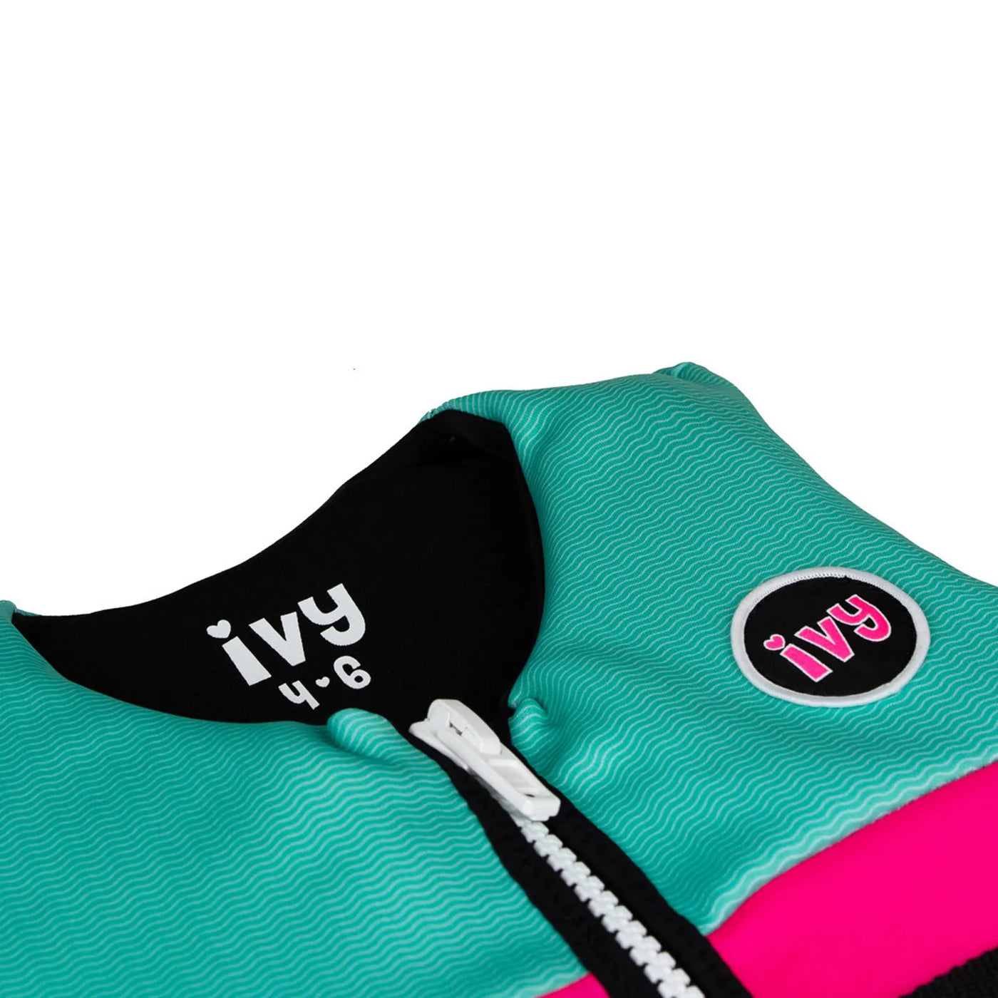 Ivy Junior Girls Life Jacket - Neon Pink/Bright Teal