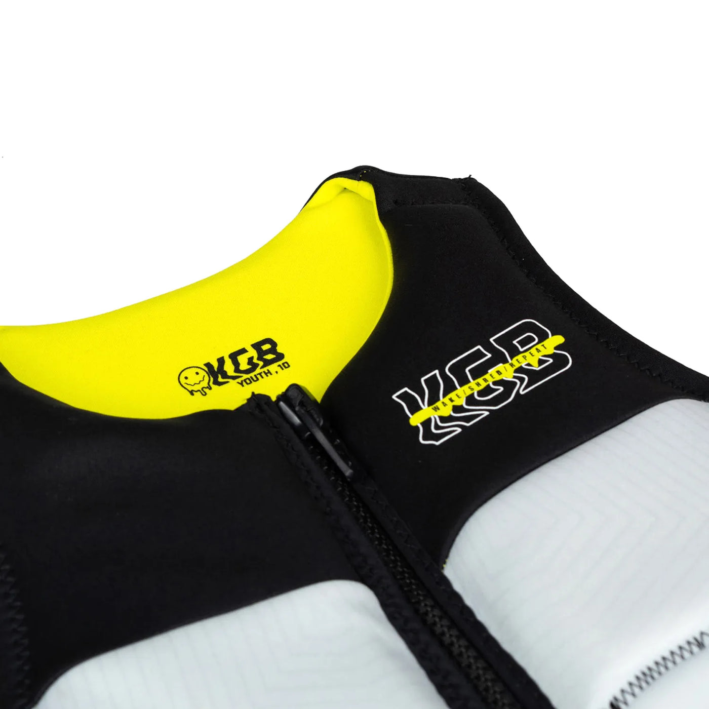 KGB Teen Tempo Life Jacket - Black/Silver/Neon Yellow