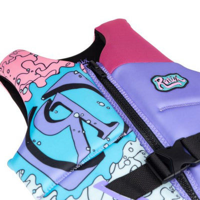 Ronix Girls August Life Jacket - Pink/Blue/Purple