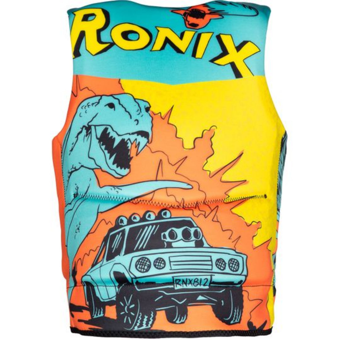 Ronix Boys Vision Life Jacket - Blue/Orange/Yellow
