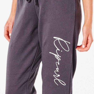 Rip Curl Classic Shore Track Pants - Washed Black