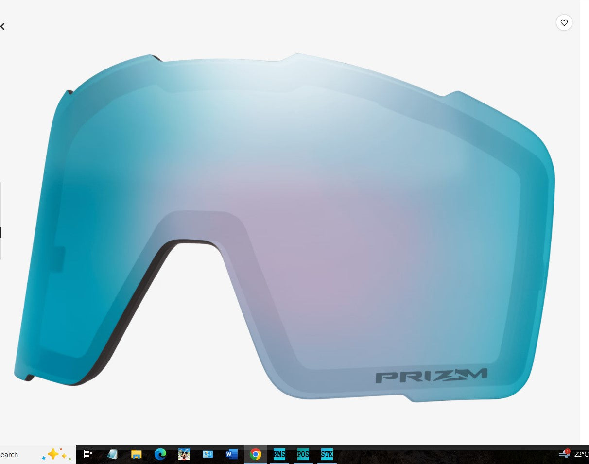 Oakley Line Miner Pro - White, Prizm Sage Gold Iridium + Prizm Snow Sapphire Iridium Lens (Large)