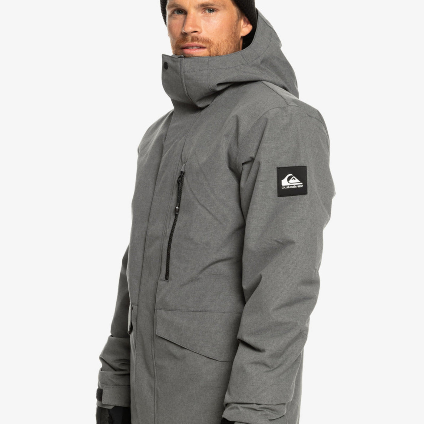 Quiksilver Mission Solid Snow Jacket - Heather Grey